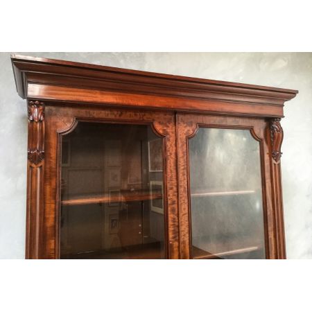 Antiker viktorianischer Mahagoni Bücherschrank britisch ca 1850