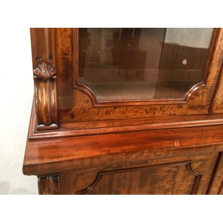 Antiker viktorianischer Mahagoni Bücherschrank britisch ca 1850