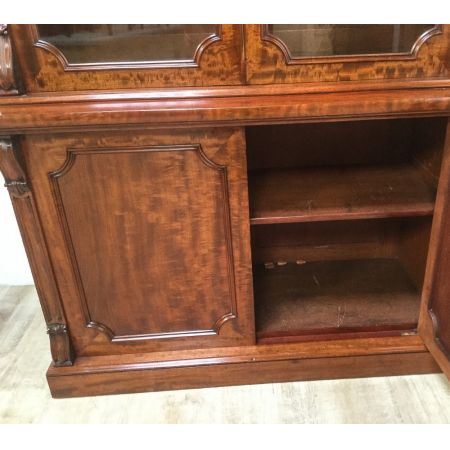 Antiker viktorianischer Mahagoni Bücherschrank britisch ca 1850