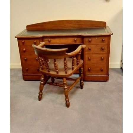 Antiker Mahagoni Schreibtisch britisch ca 1880