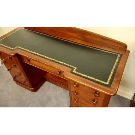 Antiker Mahagoni Schreibtisch britisch ca 1880