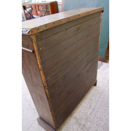 Englischer Antiker geschnitzter Eichen Bücherschrank ca. 19. Jh.