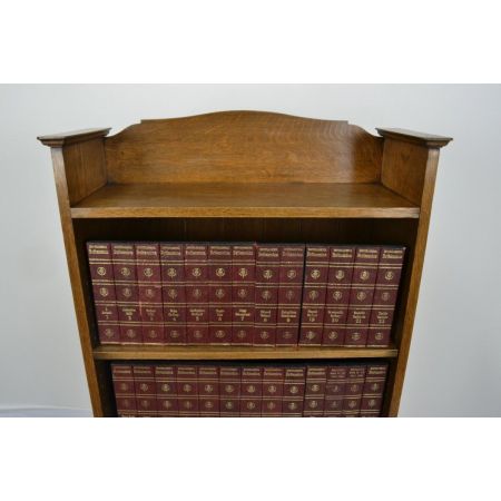 Britischer Arts & Crafts Bücherregal Eiche antik ca 1900