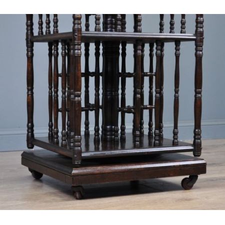 Antikes englisches Mahagoni Revolving Bookcase edwardianisch ca 1910