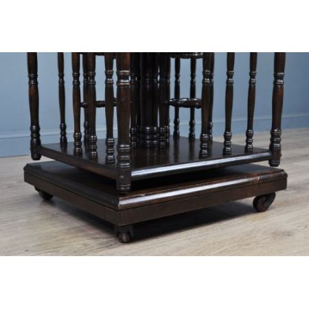 Antikes englisches Mahagoni Revolving Bookcase edwardianisch ca 1910