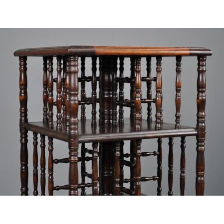 Antikes englisches Mahagoni Revolving Bookcase edwardianisch ca 1910