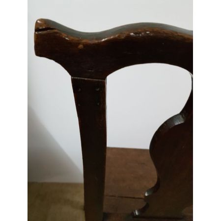 Georgianischer antiker Ulmen Stuhl Landhaus britisch ca 1750