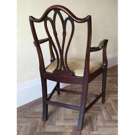 Antiker britischer Mahagoni Stuhl Küchenstuhl edwardianisch ca 1890