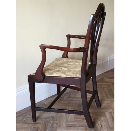 Antiker britischer Mahagoni Stuhl Küchenstuhl edwardianisch ca 1890