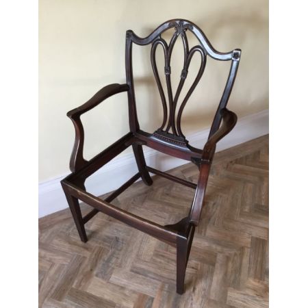 Antiker britischer Mahagoni Stuhl Küchenstuhl edwardianisch ca 1890