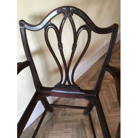 Antiker britischer Mahagoni Stuhl Küchenstuhl edwardianisch ca 1890