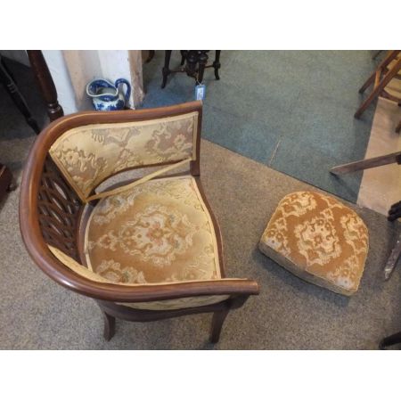 Edwardianischer antiker Mahagoni Stuhl britisch ca 1890