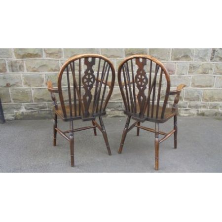 Antike britische Landhaus Stühle Ulme Escheviktorianisch ca 1880
