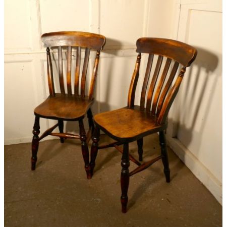 Antike viktorianische Stühle Ulme Buche englisch ca 1880