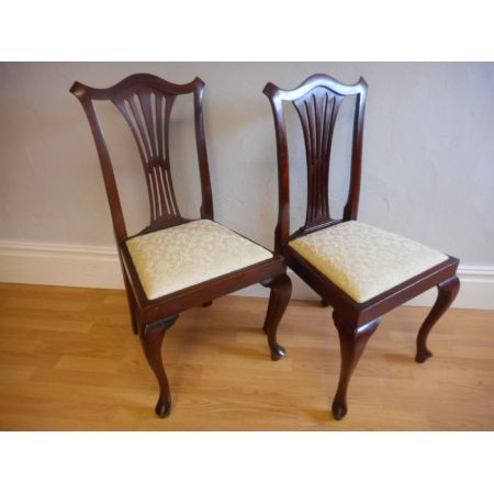 Antike britische Mahagoni Stühle Küchenstühle ca 1890