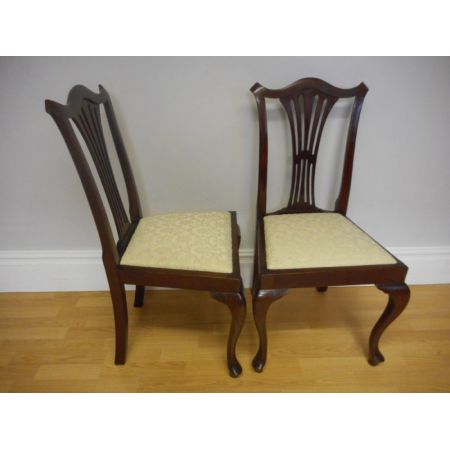 Antike britische Mahagoni Stühle Küchenstühle ca 1890