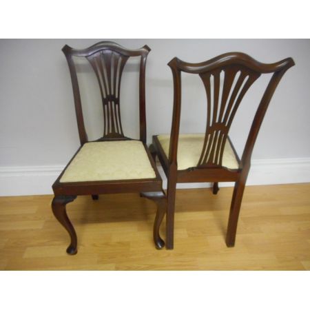 Antike britische Mahagoni Stühle Küchenstühle ca 1890