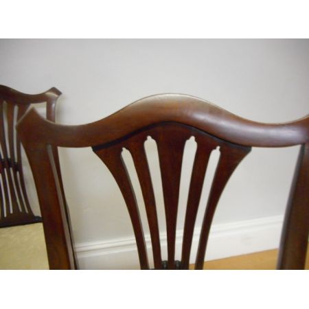 Antike britische Mahagoni Stühle Küchenstühle ca 1890