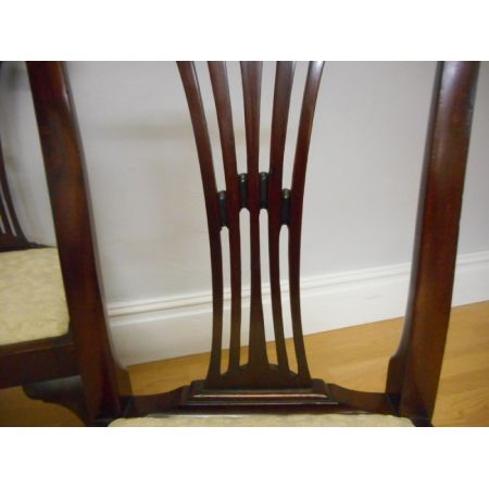 Antike britische Mahagoni Stühle Küchenstühle ca 1890
