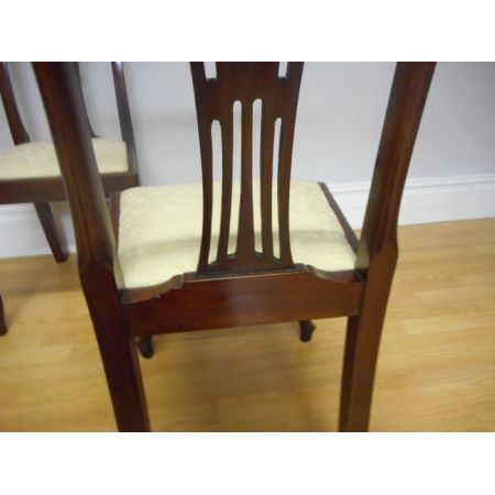 Antike britische Mahagoni Stühle Küchenstühle ca 1890