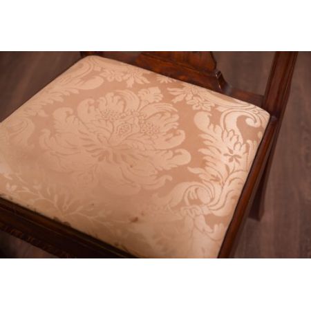 Englische edwardianische Mahagoni Stühle Chippendale antik ca 1890