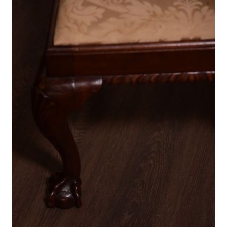 Englische edwardianische Mahagoni Stühle Chippendale antik ca 1890