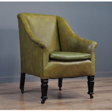 Antiker Sessel Vinyl britisch ca 1920