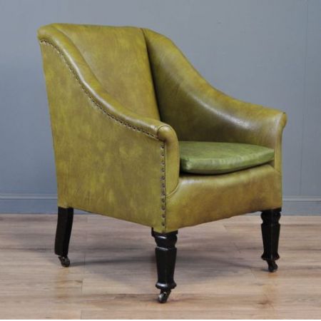 Antiker Sessel Vinyl britisch ca 1920