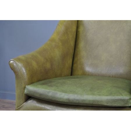 Antiker Sessel Vinyl britisch ca 1920