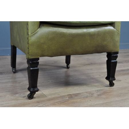 Antiker Sessel Vinyl britisch ca 1920