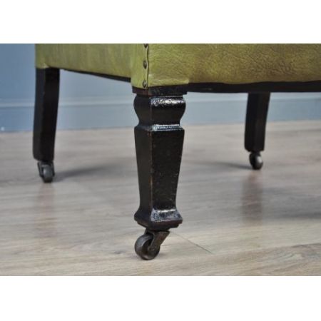 Antiker Sessel Vinyl britisch ca 1920