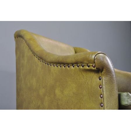 Antiker Sessel Vinyl britisch ca 1920