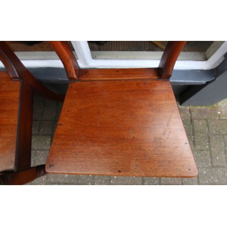 3 Antike Englische Mahagoni Stühle ca. 19. Jh.