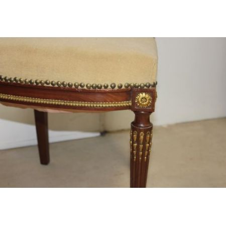 Antikes Englisches Paar gepolsterte Stühle ca. 19. Jh.