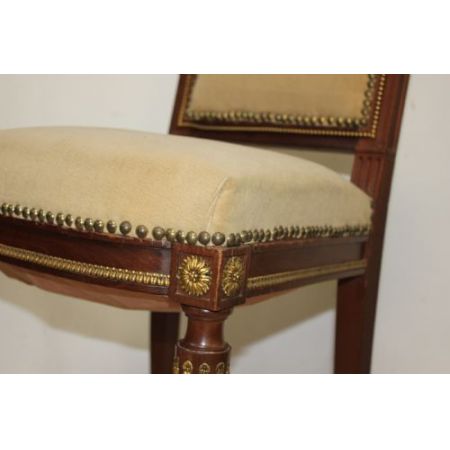 Antikes Englisches Paar gepolsterte Stühle ca. 19. Jh.