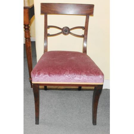 Antiker Englischer Satz Mahagoni Stühle ca. 19. Jh.