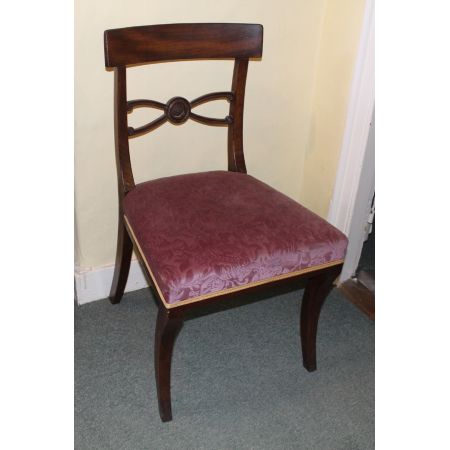 Antiker Englischer Satz Mahagoni Stühle ca. 19. Jh.
