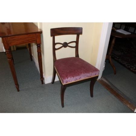 Antiker Englischer Satz Mahagoni Stühle ca. 19. Jh.