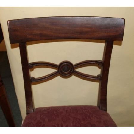 Antiker Englischer Satz Mahagoni Stühle ca. 19. Jh.
