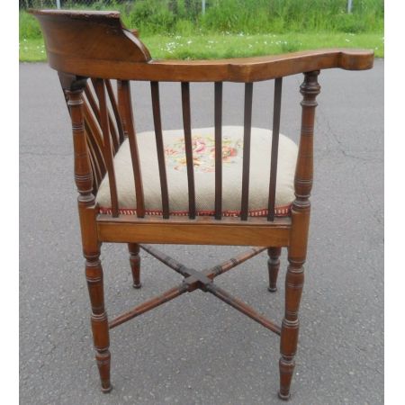 Edwardianischer antiker Mahagoni Stuhl Eckstuhl englisch ca 1900