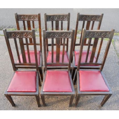 Antike Art Nouveau Stühle Buche britisch ca 1900