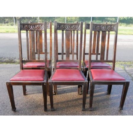 Antike Art Nouveau Stühle Buche britisch ca 1900