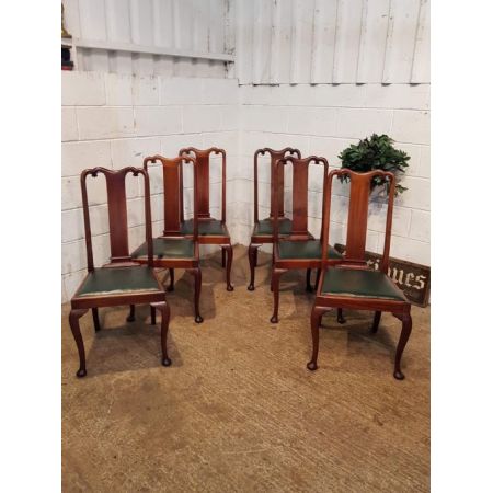 Edwardianische antike Mahagoni Stühle britisch ca 1900
