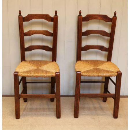 Antike französische Buche Stühle ca 1900