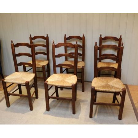 Antike französische Buche Stühle ca 1900