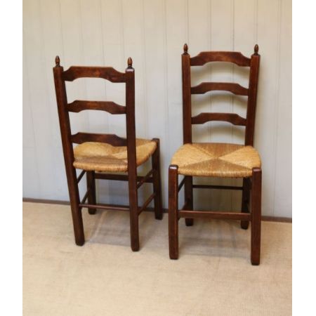 Antike französische Buche Stühle ca 1900