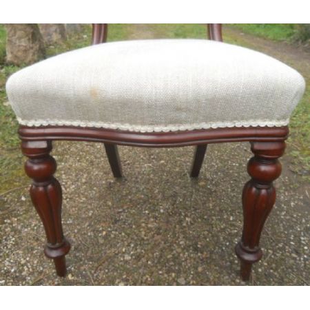 Viktorianische antike Mahagoni Stühle britisch ca 1850