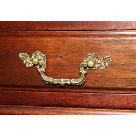 Edwardianischer antiker Schreibtisch Nussbaum britisch ca 1890