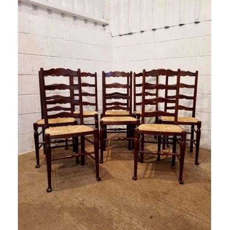 Antike britische Eichen Stühle ca 1910