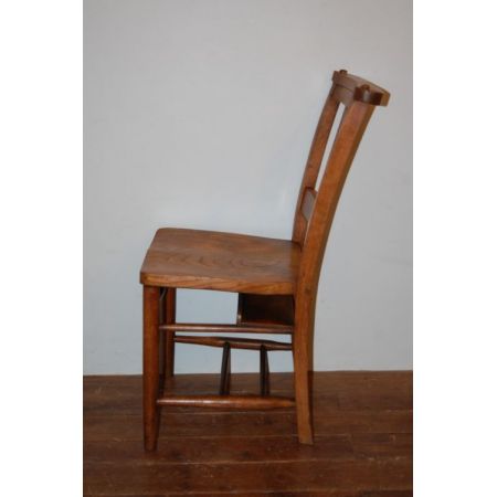 Antike britische Stühle Ulme Kapellenstühle ca 1880